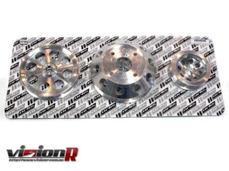 Works Engineering Crank pulley set. 3pc set to suit Nissan Silvia s14/s15