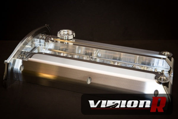 FF Billet Valve Cover with -10AN ORB breather ports with no oil cap hole (dry sump)