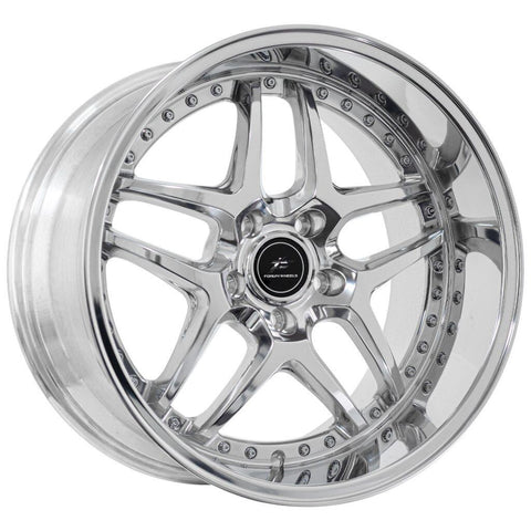 FORUM WHEELS VICE 18 x 9.5, 5x114.3, +30 CHROME set 4pcs with caps.