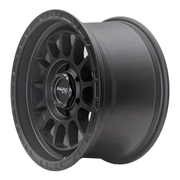 SNIPER WHEELS BALLISTIC 17 x 9, 6x139.7, +25 Matt Gun Metallic set 4pcs with caps. Load rated 1250kg per wheel.