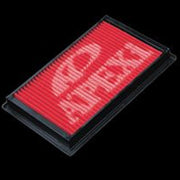 Apexi flat panel filter direct replacement for factory air box.