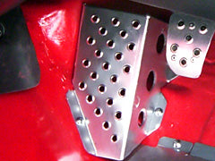 Carbing Drivers Foot Rest Aluminium
