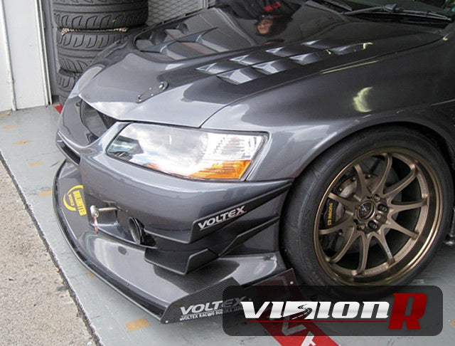 Voltex Cyber Street Version front bumper with front spoiler & under wing diffuser.