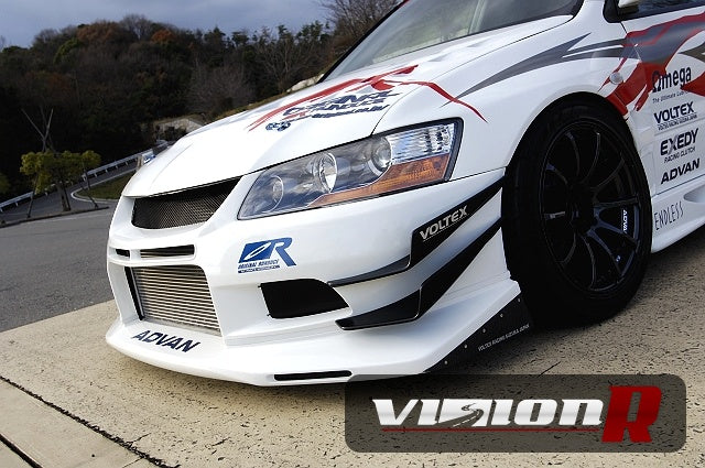 Voltex twin canard urethane used with Voltex street bumpers. 1 set 4pcs included.