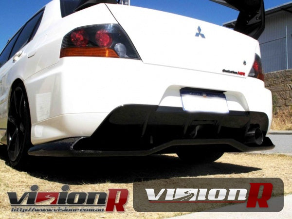 Voltex Rear under diffuser Wet carbon/FRP construction. Evo 9 rear bumper must be used.