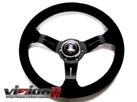 Nardi 330mm Suede leather steering wheel.