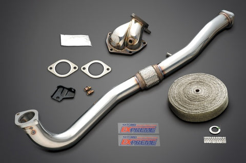 Tomei Outlet Component including dump, front pipe, heat wrap, bolts, nuts and gaskets.