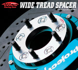 Project Kics Wide tread spacer 25mm, 4H P114.3,　1.5 thread pitch.