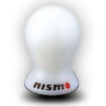 Nismo Duracon shift knob, White Plastic. 10/12mm. Suit Nissan 5/6spd.