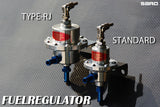 SARD fuel pressure regulator type RJ. 8mm barb fitting Silver