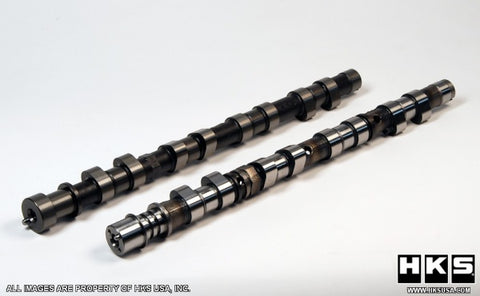 HKS intake & exhaust camshafts. 272/278 Mivec. Requires valve uprgaded springs. Sold as pair.