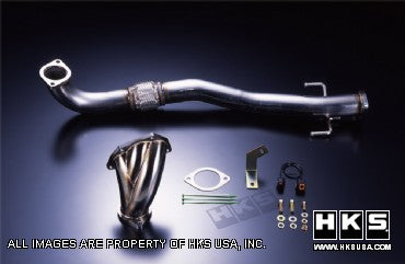 HKS GT Extension Kit including outlet pipe and front pipe. Includes gaskets and bolts for bolt on.