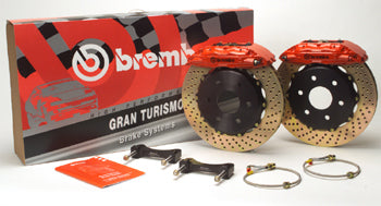 4 piston billet aluminum calipers 2 piece rotors 328x28 Brake pads Brake lines Rear only