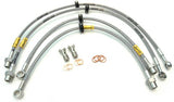 Goodridge braided brake lines. Sold as set of 4 lines and fittings. TUV, DOT and ADR compliant.