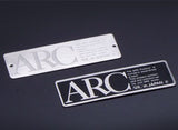 ARC stainless steel plate silver. 90mm×30mm