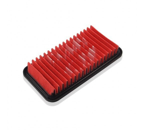Apexi flat panel filter direct replacement for factory air box.