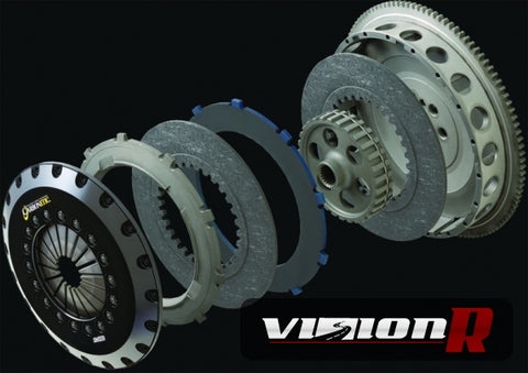 Carbonetics Twin Plate Carbon Clutch kit with flywheel.