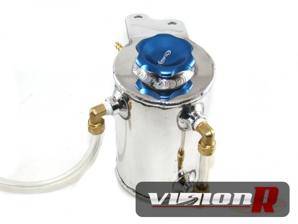 JM Fabrication Over flow tank. CNC caps color in Red, Blue, Black, Silver.