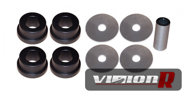 These Solid Polyurethane bushings are much harder compared to the OEM units.