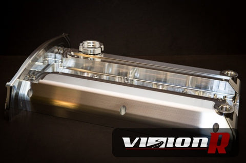 FF Billet Valve Cover with -10AN ORB breather ports.