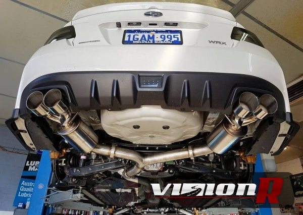 Unknown Performance V2 Cat back Exhaust system. Full 3" piping, 4" Dual Polished Double wall Tips.