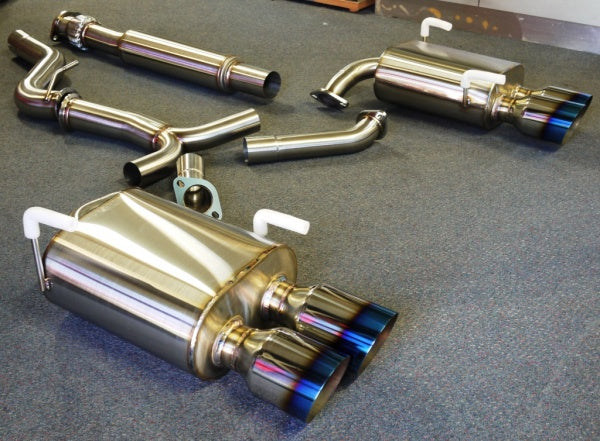 Unknown Performance cat back exhaust 4" Burnt Tips. Slipt jointed, Vband flanged.