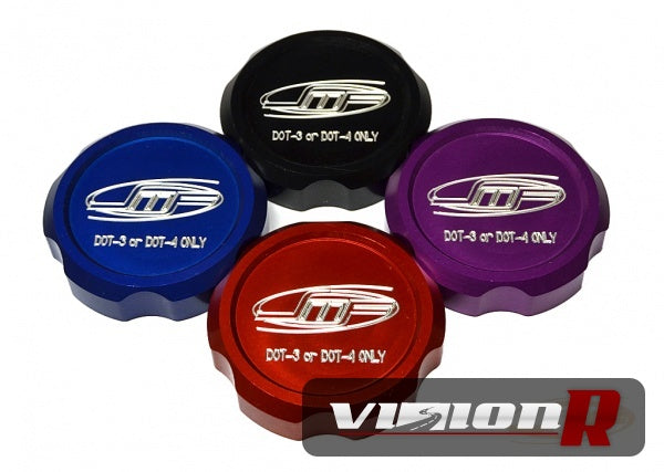 JM Fabrications brake fluid cap. Requires the use of OEM diaphram. Black