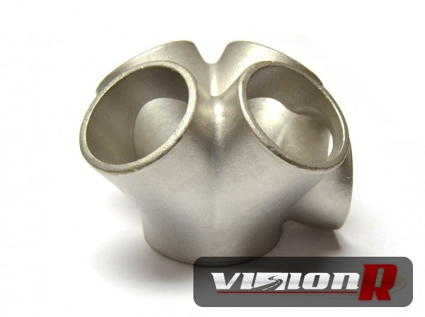 JMF V-Band merge collector SUS304 stainless steel 1.5" schedule 10 for PTE & Tial Vband Turbos.