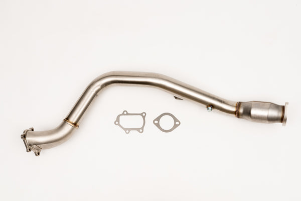 Unknown Performance V2 Cast Bellmouth Downpipe with Vibrant USA Catalyzer includes metal gasket..
