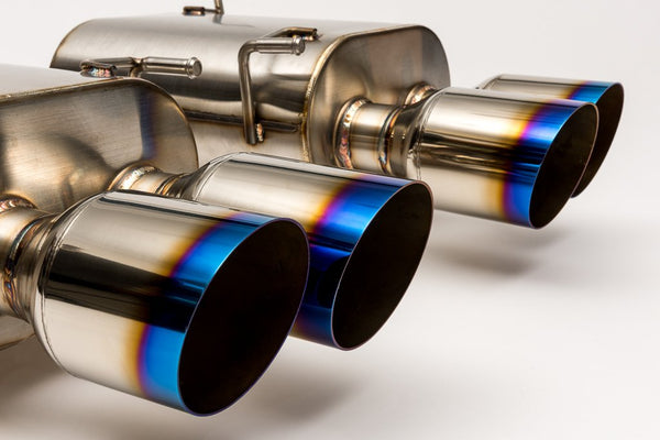Unknown Performance cat back exhaust 4" Burnt Tips. Slipt jointed, Vband flanged.