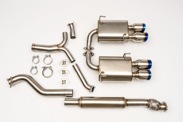 Unknown Performance cat back exhaust 4" Burnt Tips. Slipt jointed, Vband flanged.